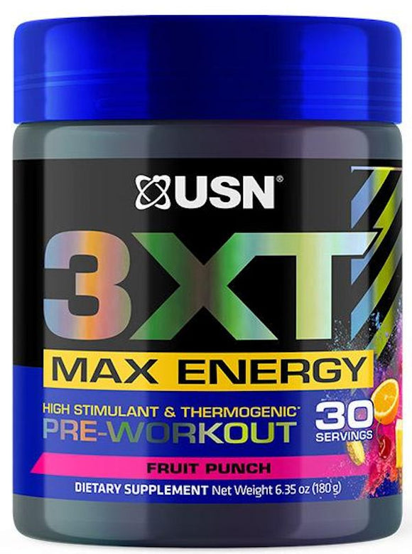 USN 3XT Max Energy Pre Workout 30 servings|Lowcostvitamin.com|