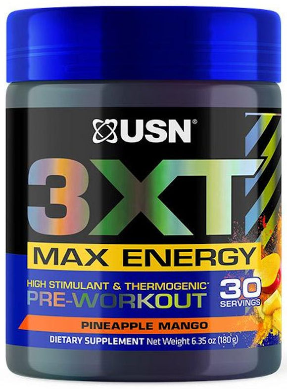 USN 3XT Max Energy Pre Workout 30 servings|Lowcostvitamin.com|