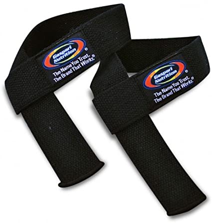 Gaspari lifting straps military strength cotton web straps pull downs, shrugs, rows, and deadlifts