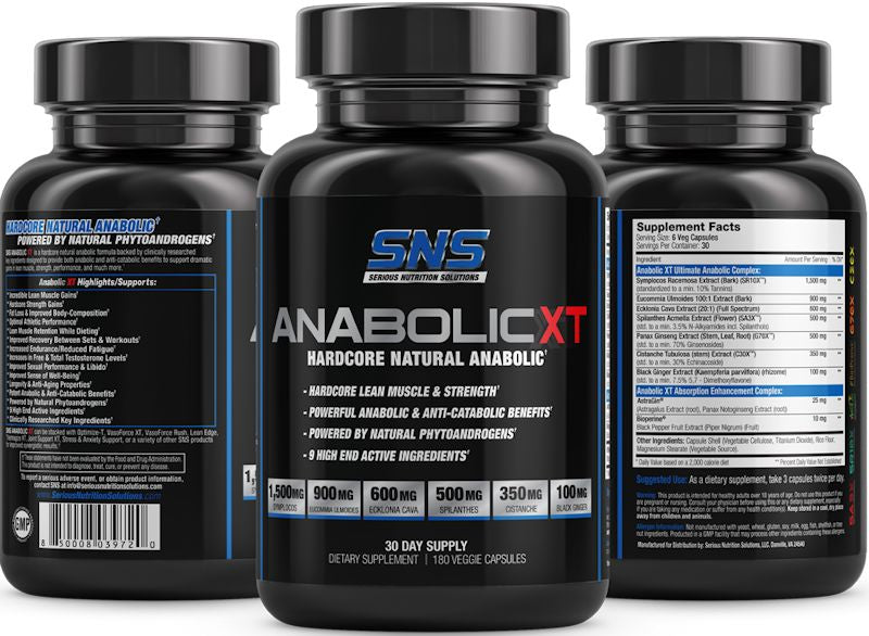 SNS Anabolic XT hardcore muscle bottle