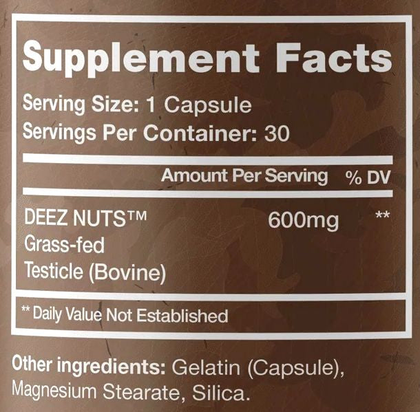 Chaos and Pain DEEZ NUTS - Grass-Fed Beef TesticleLowcostvitamin.com