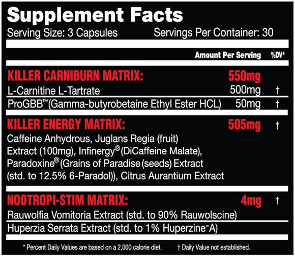 Killer Labz Exterminator Fat Burner 90 Capsules|Lowcostvitamin.com|Appetite Control