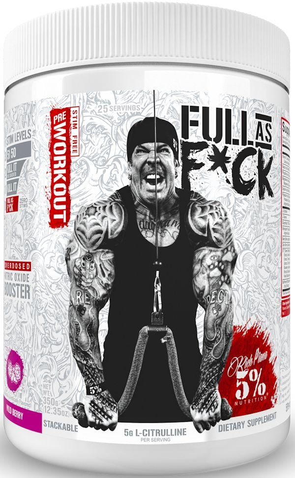 5% Nutrition Full As F*ck Non-Stim Pre-Workout 30 Servings_a