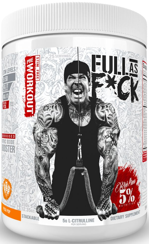 5% Nutrition Full As F*ck Non-Stim Pre-Workout 30 Servings_b