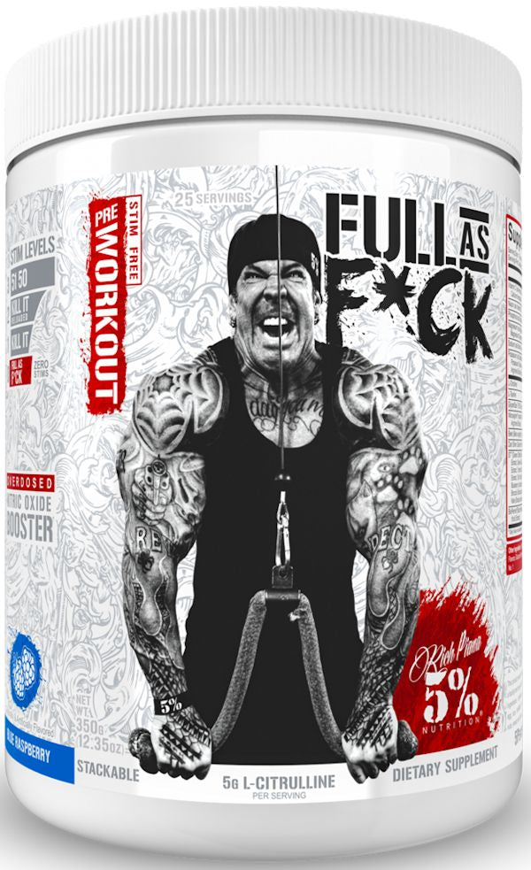 5% Nutrition Full As F*ck Non-Stim Pre-Workout 30 Servings_c