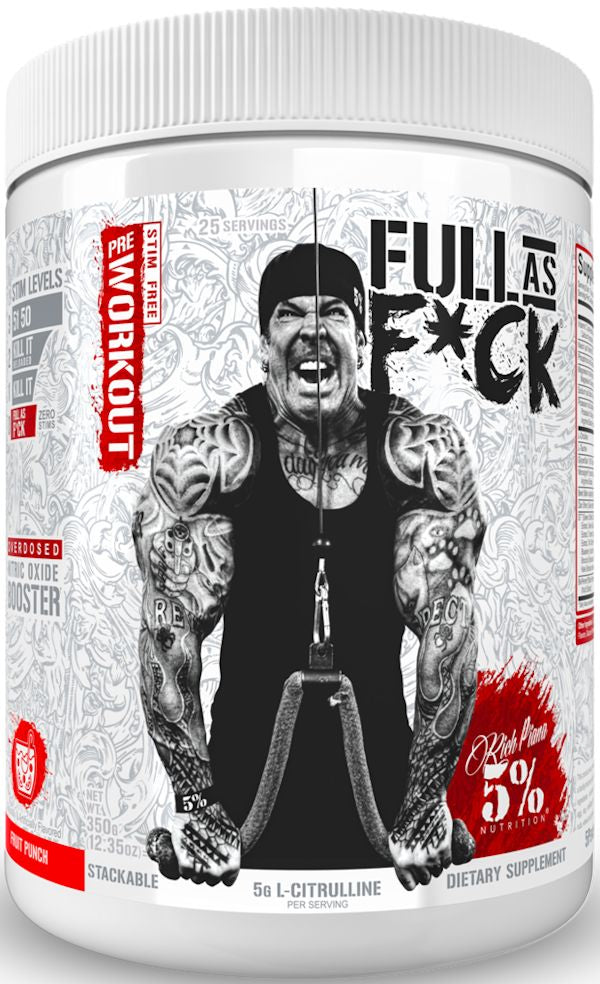 5% Nutrition Full As F*ck Non-Stim Pre-Workout 30 Servings_d