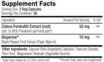 sns Forskolin XT fat burner weight loss fact