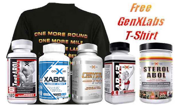 GenXLabs Mass Muscle Size Stack 5 Products Plus Free Shirt|Lowcostvitamin.com|Muscle Growth