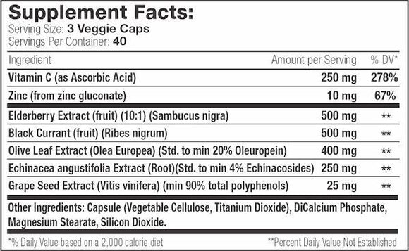 Serious Nutrition Solutions SNS Immune Support XT 120 Veg Caps|Lowcostvitamin.com|Immune Health