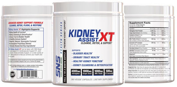 Serious Nutrition Solutions SNS Kidney Assist XT 360 caps|Lowcostvitamin.com|Kidney Health