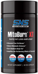 Serious Nutrition Solutions SNS MitoBurn XL 60 V-Capsules|Lowcostvitamin.com|Fat Burner