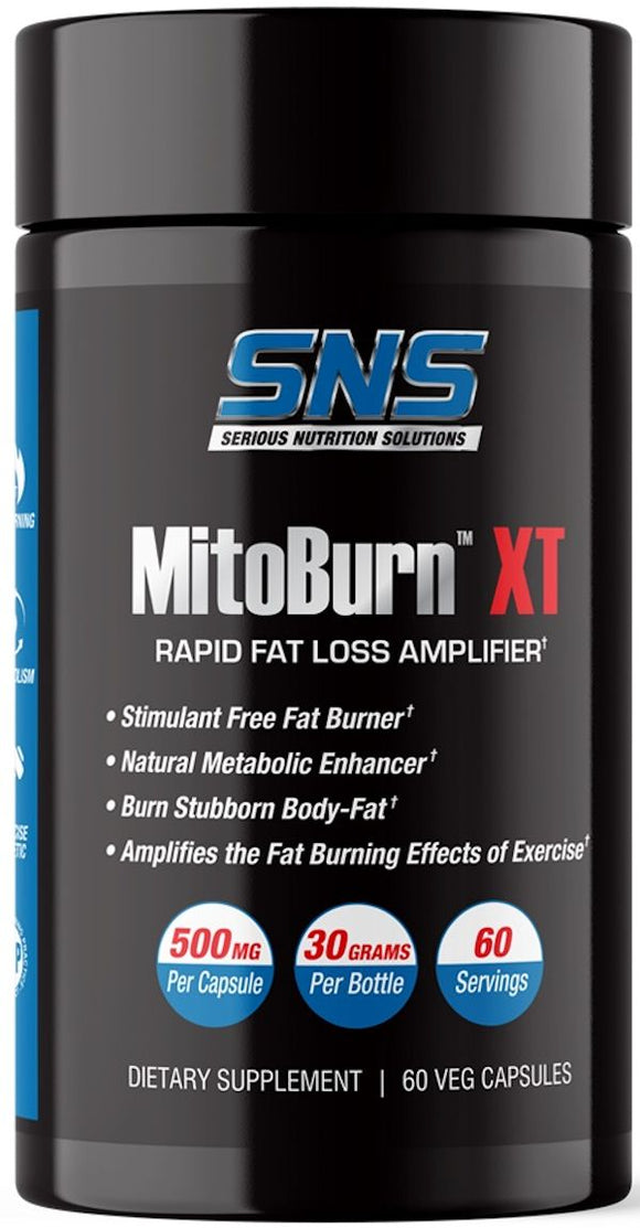 Serious Nutrition Solutions SNS MitoBurn XL 60 V-Capsules|Lowcostvitamin.com|Fat Burner