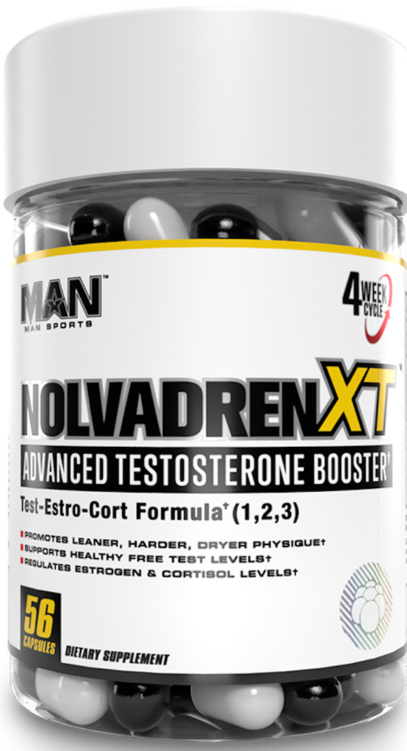 Man Sports Nolvadren XT Test Booster 56 Caps|Lowcostvitamin.com|DIM