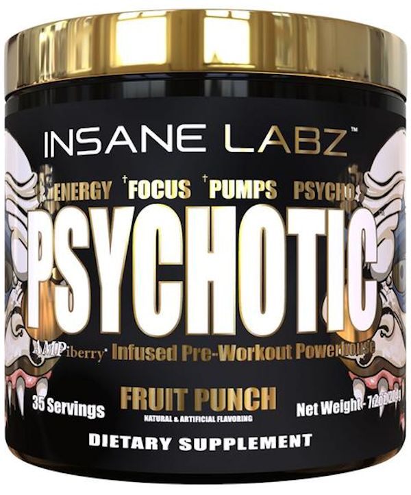 Insane Labz Psychotic Gold pre-workout pumps