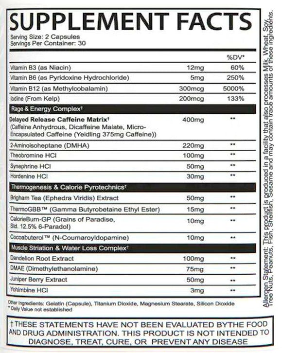 AfterDark Supplements Pyrodex Fat Burner|Lowcostvitamin.com|Metabolism Boosters