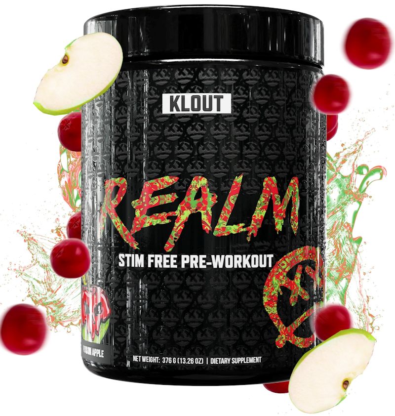 Klout Realm Non Stimulant Pre-workout apple