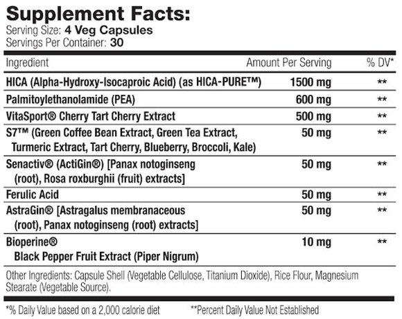 Muscle Addiction Recovery Fix 120 Veg Capsules|Lowcostvitamin.com|Recovery