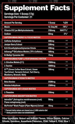 Alpha Lion SuperHuman Supreme pre-workout fact