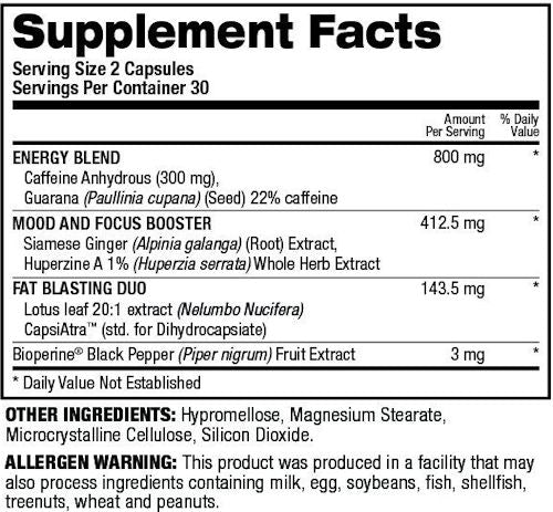 Top Secret Nutrition Ab Igniter Black 60 Vcaps|Lowcostvitamin.com|Fat Burner