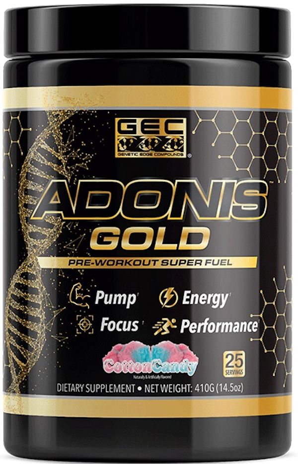 GEC Adonis Gold Pre-Workout high-intensity