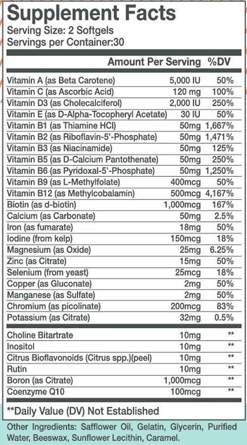 Alani Nu Multi Vitamin Alani Nu Multi-Vitamin 60 softgels