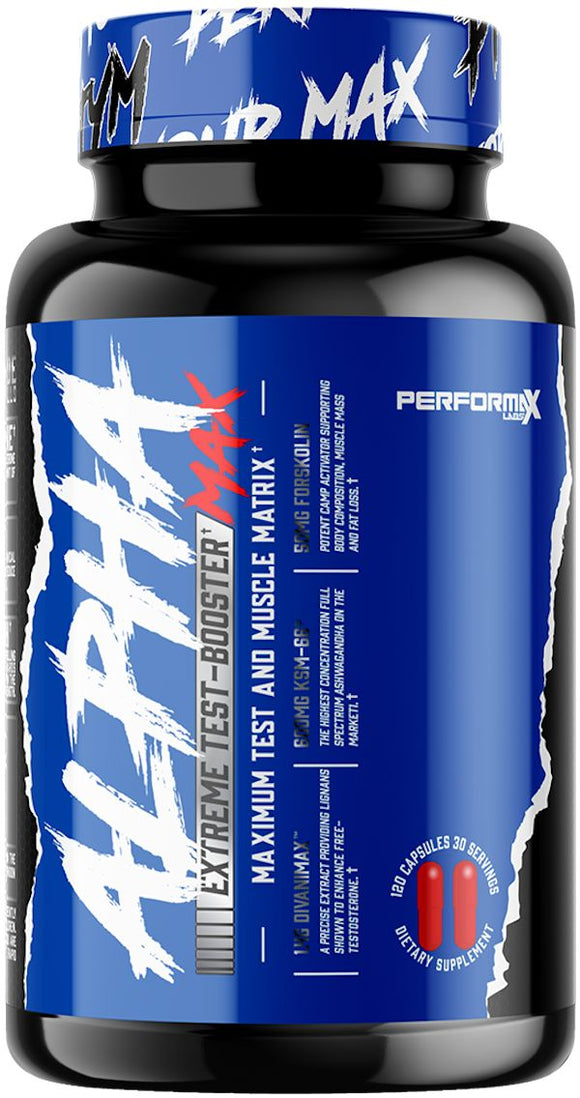 Performax Labs AlphaMax 120 Caps|Lowcostvitamin.com|Test Booster