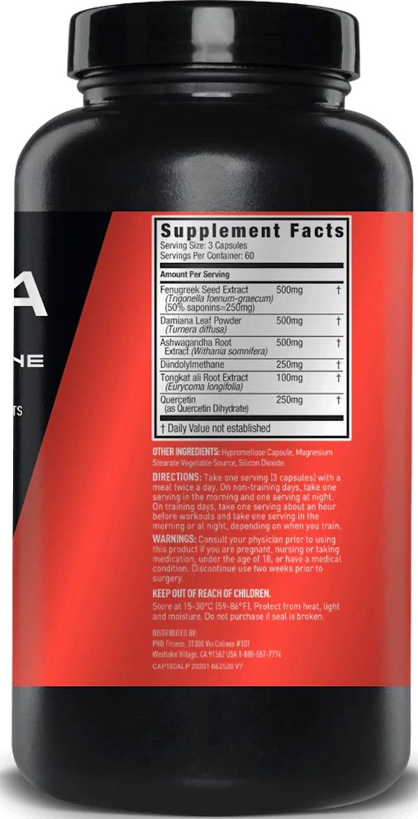 JYM Alpha Testosterone Support fact