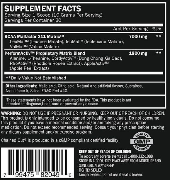 ALRI (ALR Industries) Chain'D Out 30 serving|Lowcostvitamin.com|BCAA