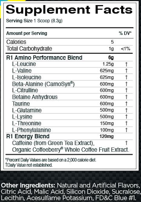 Rule One Energized Amino Acids + Energy 30 Servings|Lowcostvitamin.com