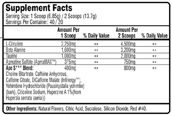 Primeval Labs Ape Sh*t|Lowcostvitamin.com|Pre-Workout