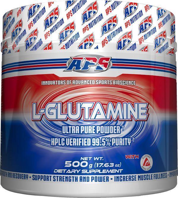 APS Nutrition L-Glutamine 100 servings 500 Gms|Lowcostvitamin.com