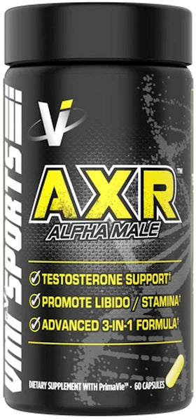 VMI Sports AXR Alpha Male Testosterone Support 60 Capsules|Lowcostvitamin.com|Test Booster