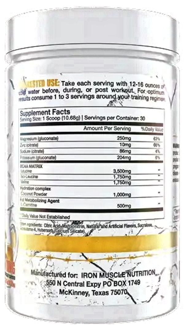 Iron Muscle Nutrition BCAALowcostvitamin.com