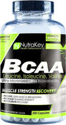 NutraKey BCAA 200 Caps|Lowcostvitamin.com|BCAA