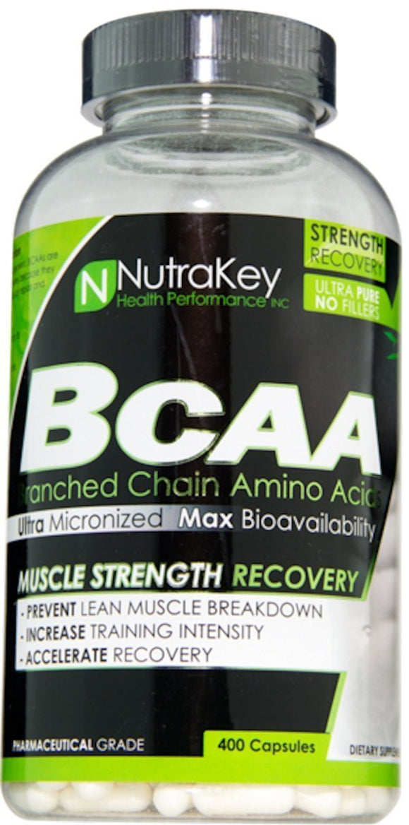 NutraKey BCAA 400 Capsules|Lowcostvitamin.com|BCAA