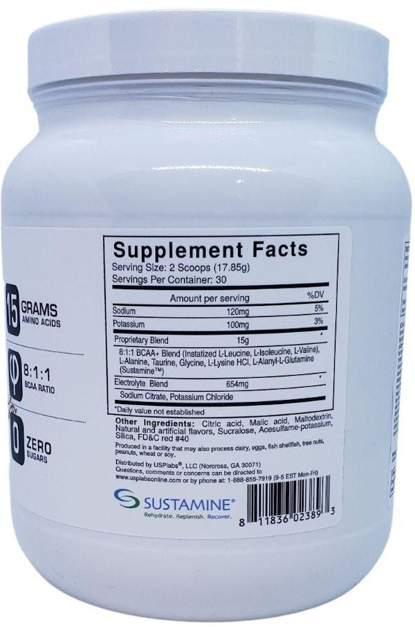 USP Labs BCAA Supreme Powder 8:1:1 Ratio 30 Servings|Lowcostvitamin.com
