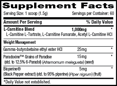 Betancourt Nutrition Carnitine Plus 60 servings|Lowcostvitamin.com|