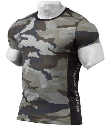 Better Bodies Tight Fit Tee Green Camoprint|Lowcostvitamin.com|Men Clothing