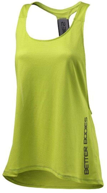 Better Bodies Women's Athlete Mesh Tank Lime (Discontinue Limited Supply)|Lowcostvitamin.com|Women's Clothing