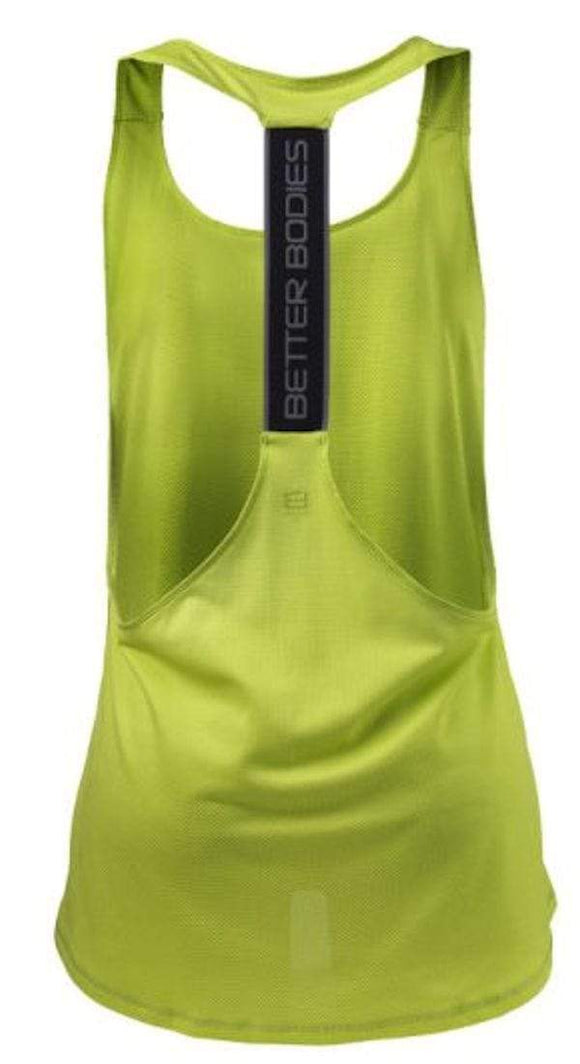 Better Bodies Women's Athlete Mesh Tank Lime (Discontinue Limited Supply)|Lowcostvitamin.com|Women's Clothing