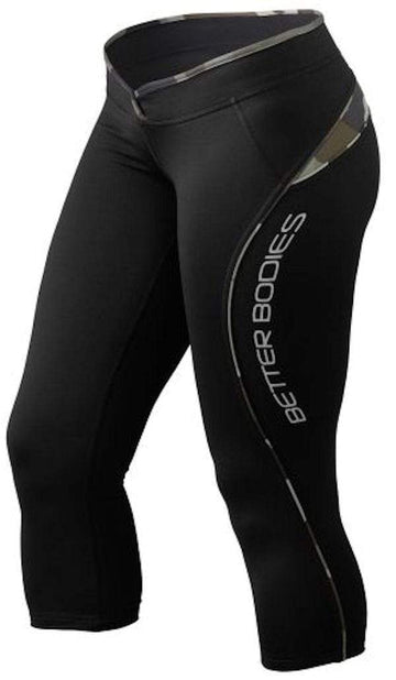 Better Bodies Shaped 3/4 Tights Black/Camoprint|Lowcostvitamin.com|Women's Clothing