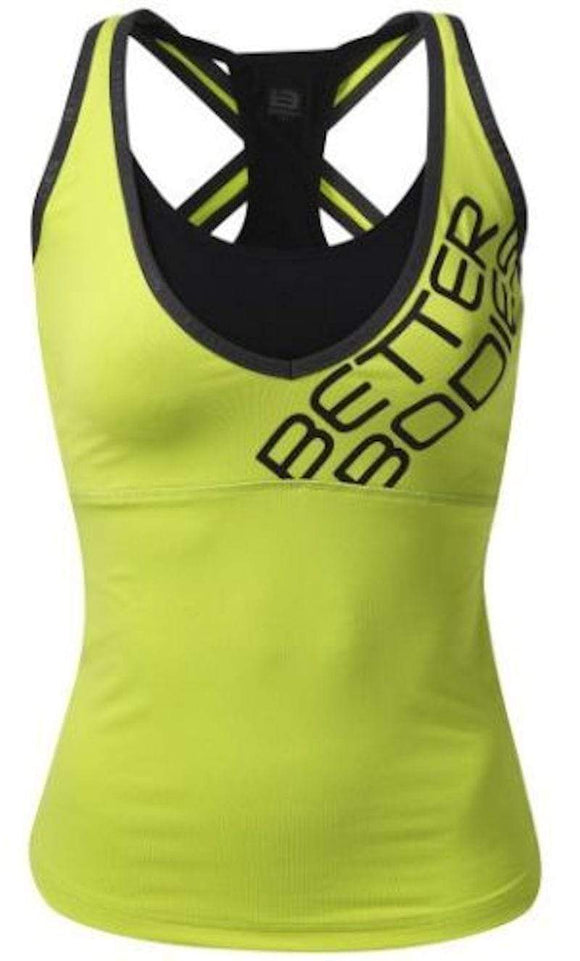 Better Bodies Support 2-Layer Top Lime|Lowcostvitamin.com|Women's Clothing