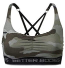 Better Bodies Athlete Short Top Green Camoprint|Lowcostvitamin.com|Women's Clothing
