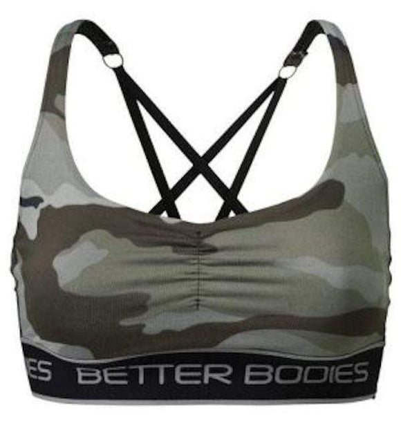Better Bodies Athlete Short Top Green Camoprint|Lowcostvitamin.com|Women's Clothing