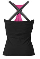 Better Bodies Support 2-Layer Top Black/Pink|Lowcostvitamin.com|Women's Clothing