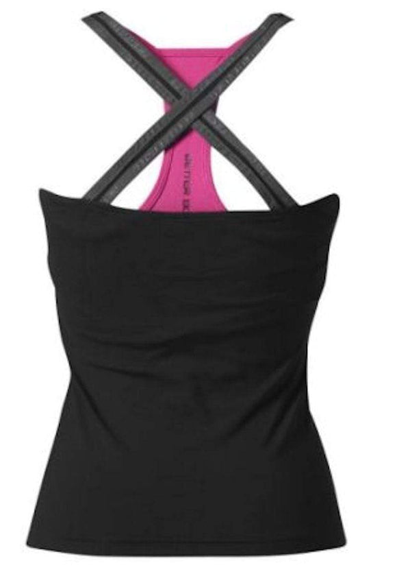 Better Bodies Support 2-Layer Top Black/Pink|Lowcostvitamin.com|Women's Clothing