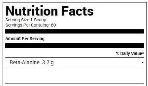 BlackMarket Labs Beta-Alanine Raw 60 servings|Lowcostvitamin.com|beta alanine