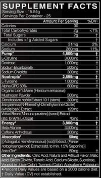 Black Market Labs Citrulline BlackMarket Labs Adrenolyn Nootropic 25 servings