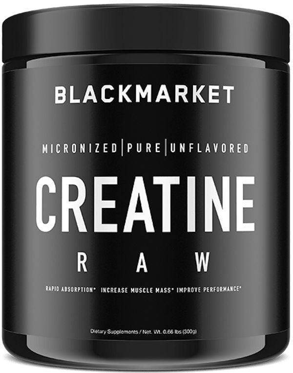 BlackMarket Labs Creatine RAW 60 servings|Lowcostvitamin.com