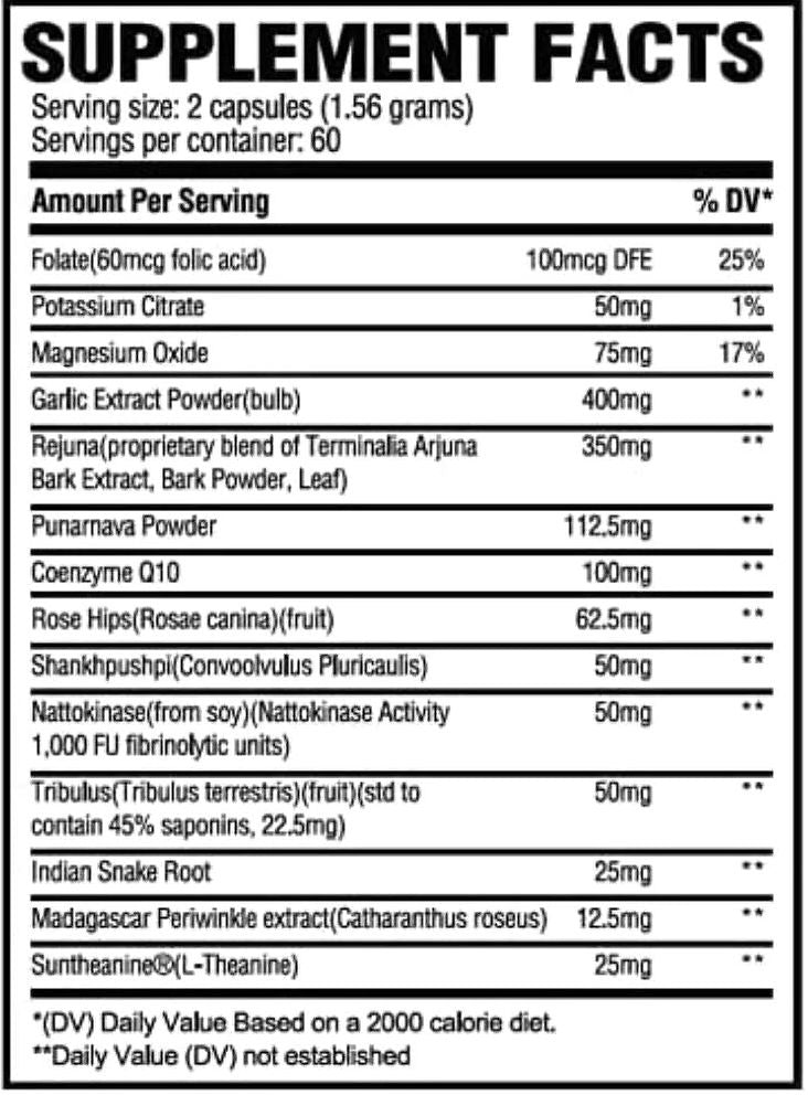 Revive Blood Pressure 120 Veg Caps|Lowcostvitamin.com